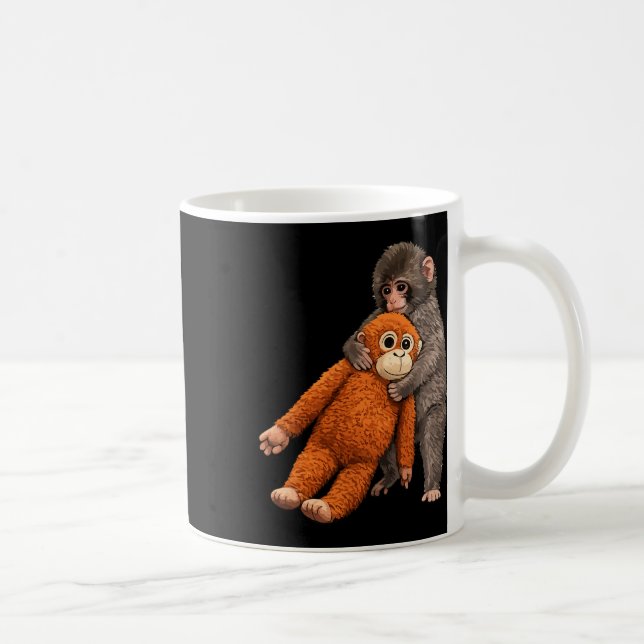 Byby Viral Monkey Punch Hugging  Coffee Mug (Right)