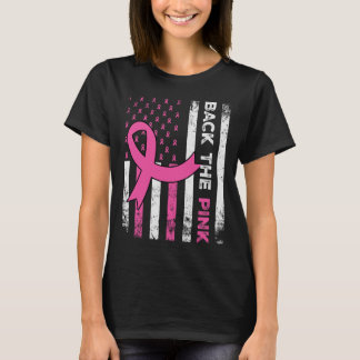 Byck The Pink Ribbon American Flag Breast Cancer A T-Shirt