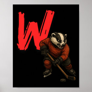Bydger Ice Hockey Frozen Confines Madison College Poster
