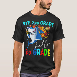 Bye 2nd Grade Hello 3rd Grade Back to School Kids T-Shirt