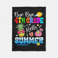 Bye Bye 4th Grade Hello Summer Graduation Teacher 