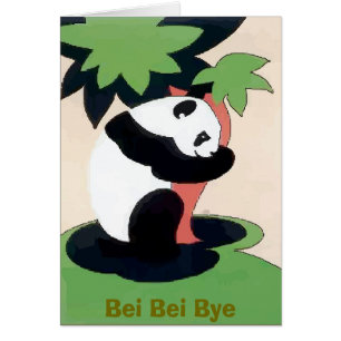 Bye Bye Bei Bei Panda Cards
