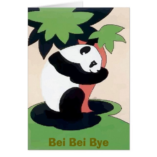 Bye Bye Bei Bei Panda Cards (Front)