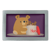 Bye Bye Honey! Cute Cartoon Bears Belt Buckle (Front)