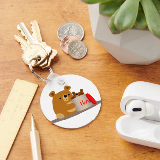 Bye Bye Honey! Cute Cartoon Bears Keychain