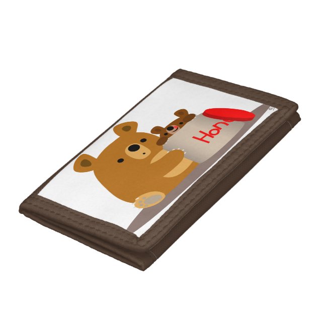Bye Bye Honey! Cute Cartoon Bears Wallet (Bottom)