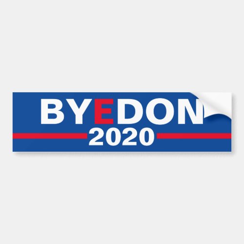 Bye Don 2020 Blue Bumper Sticker