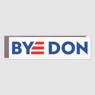 BYE DON Logo-Style Anti-Trump Car Magnet