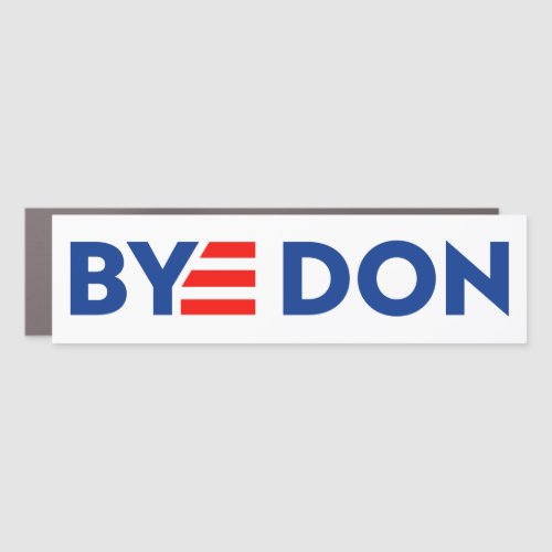 BYE DON Logo_Style Anti_Trump Car Magnet