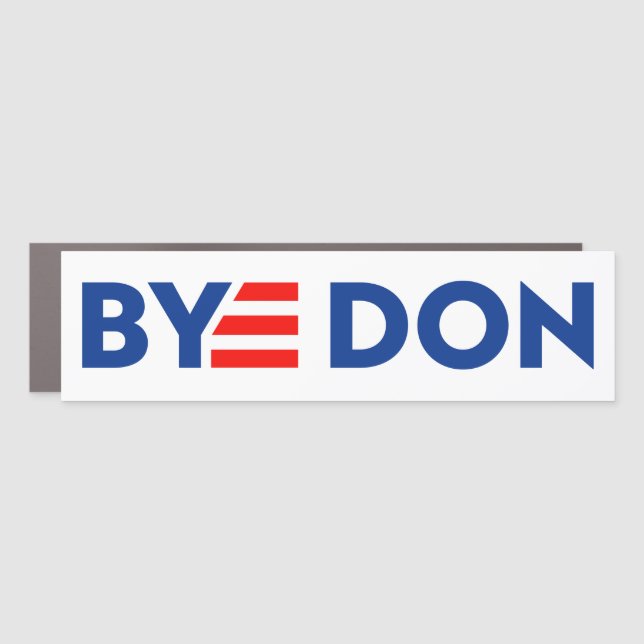 BYE DON Logo-Style Anti-Trump Car Magnet (Front)