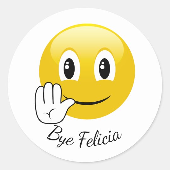  Bye  Felicia Emoji  Stickers Zazzle com