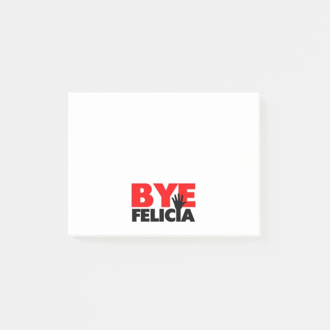 Bye Felicia Hand Wave Post-it Notes (Front)