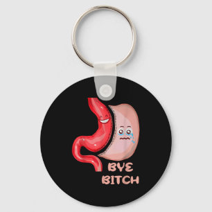 Bye Funny Gastric Sleeve Surgery Stomach Keychain