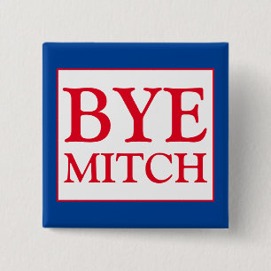 Bye Mitch McConnell Senate Vote Blue Election Button