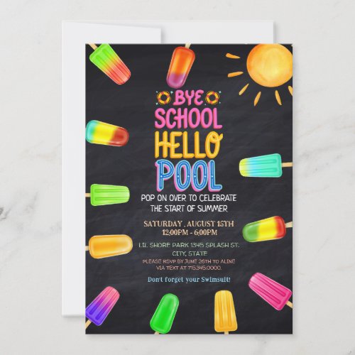 Bye school hello pool party