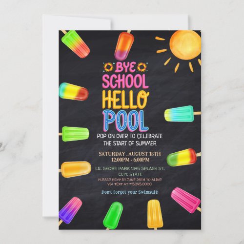 Bye school hello pool party