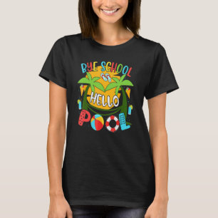 Bye School Hello Summer With Sunglasses And Beach T-Shirt