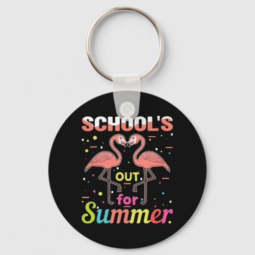 Bye Schools Out Teacher Student Hello Summer  Keychain