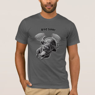 “Bye, Son!” Skydiving Bison Pun – Funny Animal T-Shirt