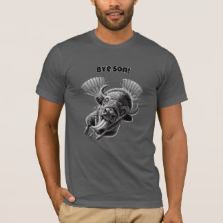 “Bye, Son!” Skydiving Bison Pun – Funny Animal T-Shirt