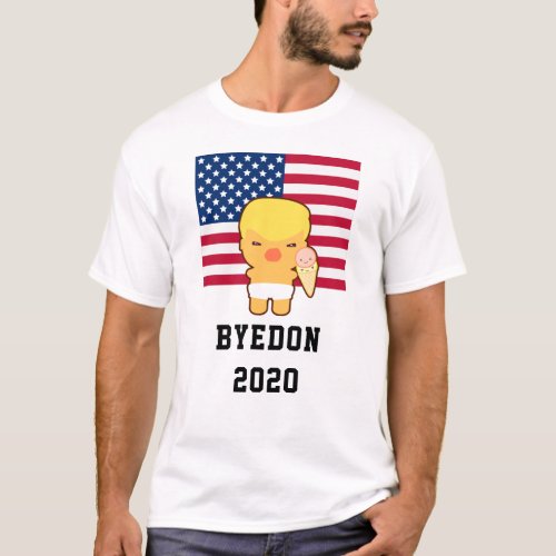 ByeDon 2020 Baby Trump Cartoon T_Shirt