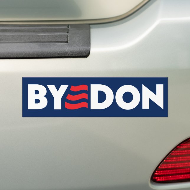 ByeDon 2024 Bye Don Anti-Trump Bumper Sticker (On Car)
