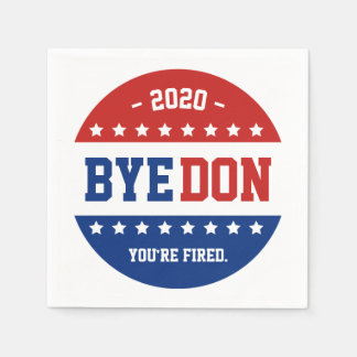 BYEDON Anti-Trump Never Trump Biden 2020 Napkins