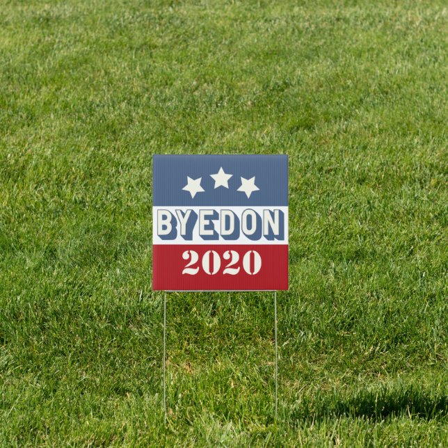 Byedon Biden Harris 2020 Outdoor Lawn Stake Yard Sign (Insitu)