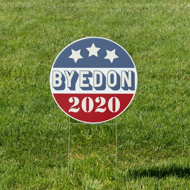 Byedon Biden Harris 2020 Outdoor Lawn Stake Yard Sign (Insitu)