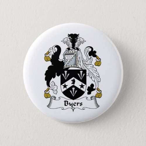 Byers Family Crest Pinback Button