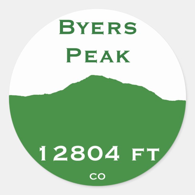 Byers Peak Sticker (Front)