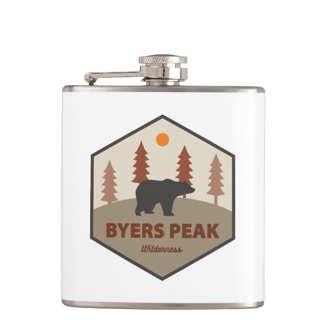 Byers Peak Wilderness Colorado Bear Flask (Front)