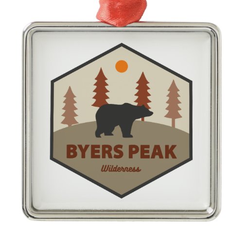 Byers Peak Wilderness Colorado Bear Metal Ornament