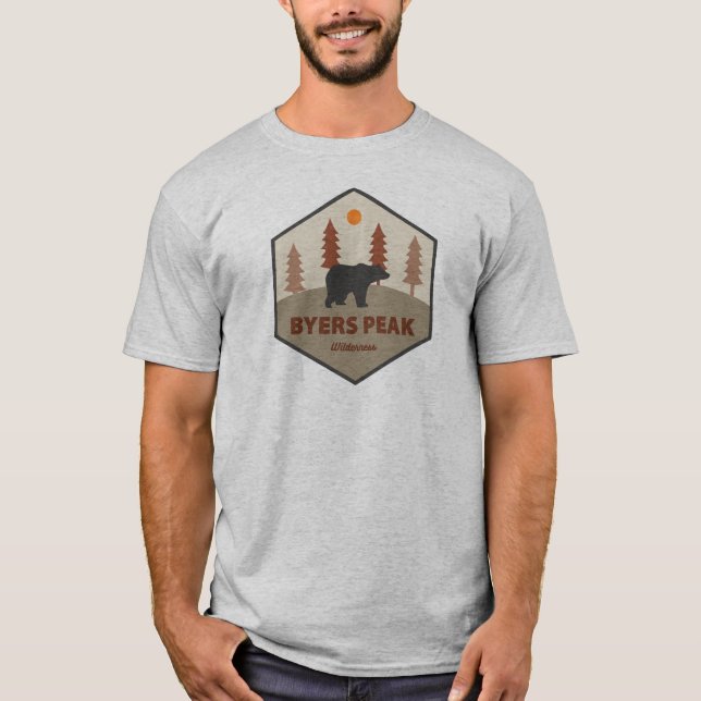 Byers Peak Wilderness Colorado Bear T-Shirt (Front)