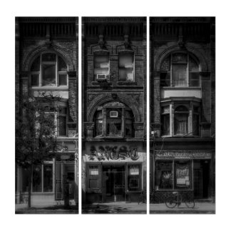 Bygones and Beauticians and Buffalos No 1 Triptych