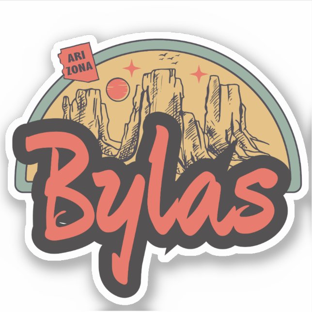 Bylas, Arizona  Sticker (Front)