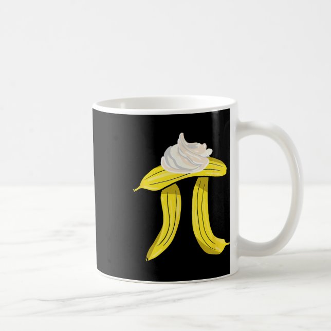 Bynana Cream Pi Symbol - Math Nerd Pie Lover  Coffee Mug (Right)