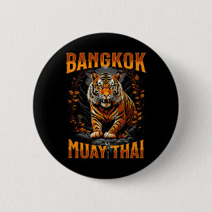 Byngkok Thailand Muay Thai Martial Arts Kickboxing Button