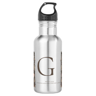 BYO German Shepherd Dog "G" Stainless Steel Water Bottle