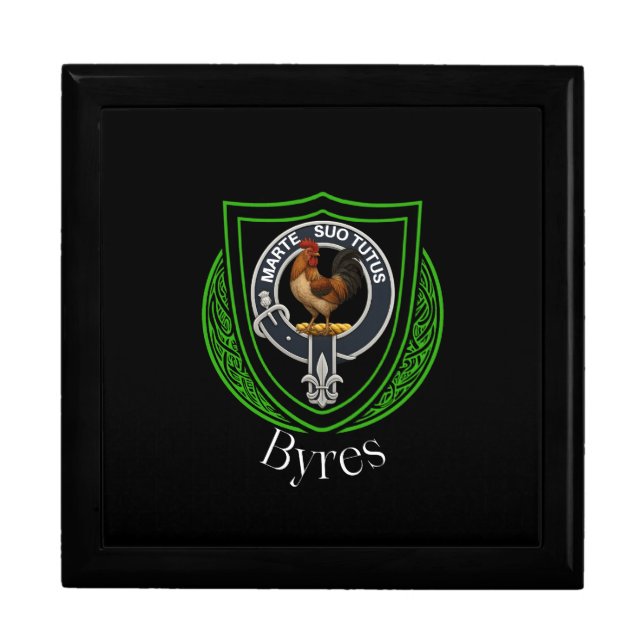 Byres Scottish Clan Crest Gift Box (Front)