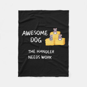 Byrn Hunt - Coffee - Awesome Dog Handler Needs Wor Fleece Blanket