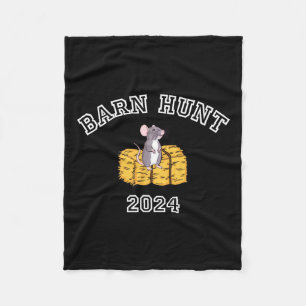 Byrn Hunt Lover - Rn Hunt 2024 With Cute Rat And H Fleece Blanket