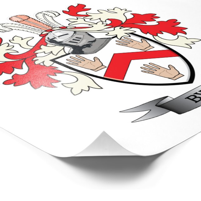 Byrne Coat of Arms Photo Print (Corner)