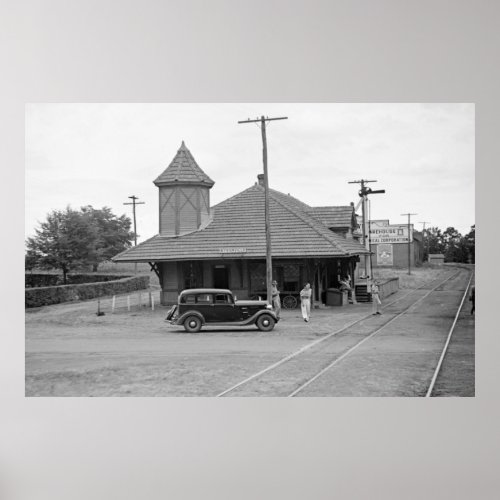 Byromville Train Station 1930s Poster