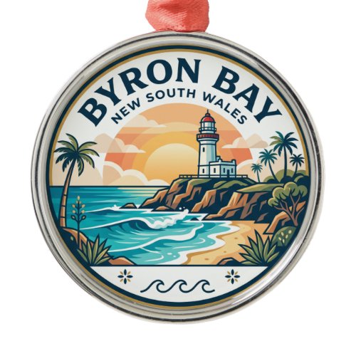 Byron Bay Australia Metal Ornament