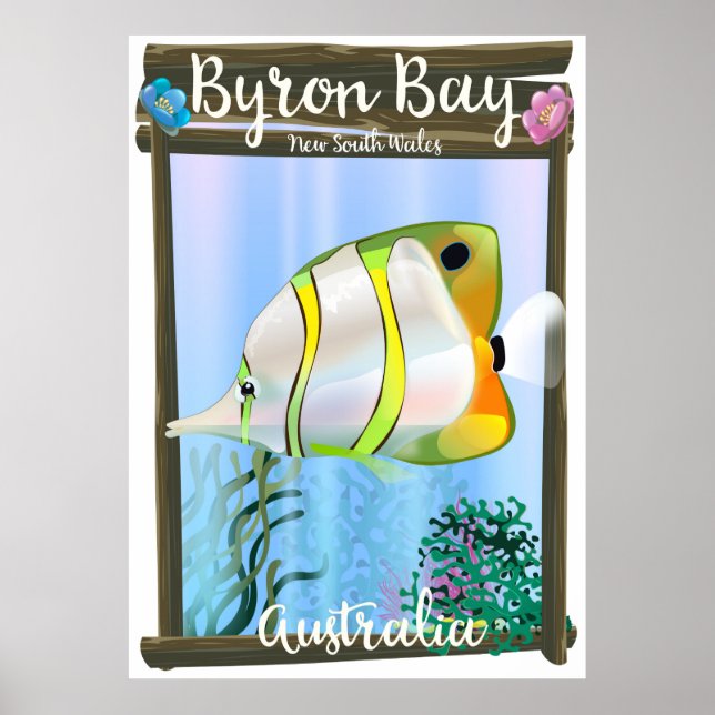 Byron Bay Australia travel poster. Poster (Front)