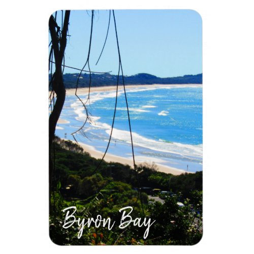 byron bay beach blue magnet