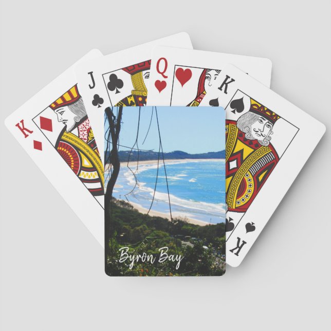 byron bay beach  poker cards (Back)