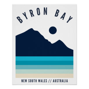 Byron Bay New South Wales Australia Retro Vintage Poster