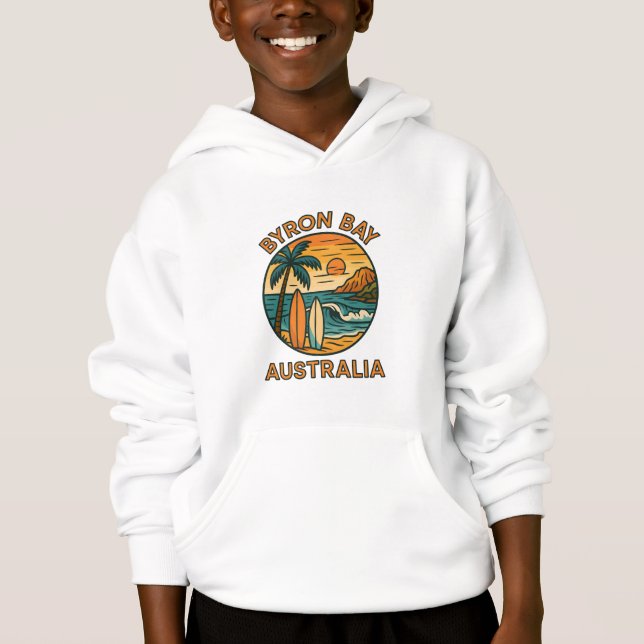 Byron Bay Sunrise – Coastal Summer Vibes Australia Hoodie (Front)